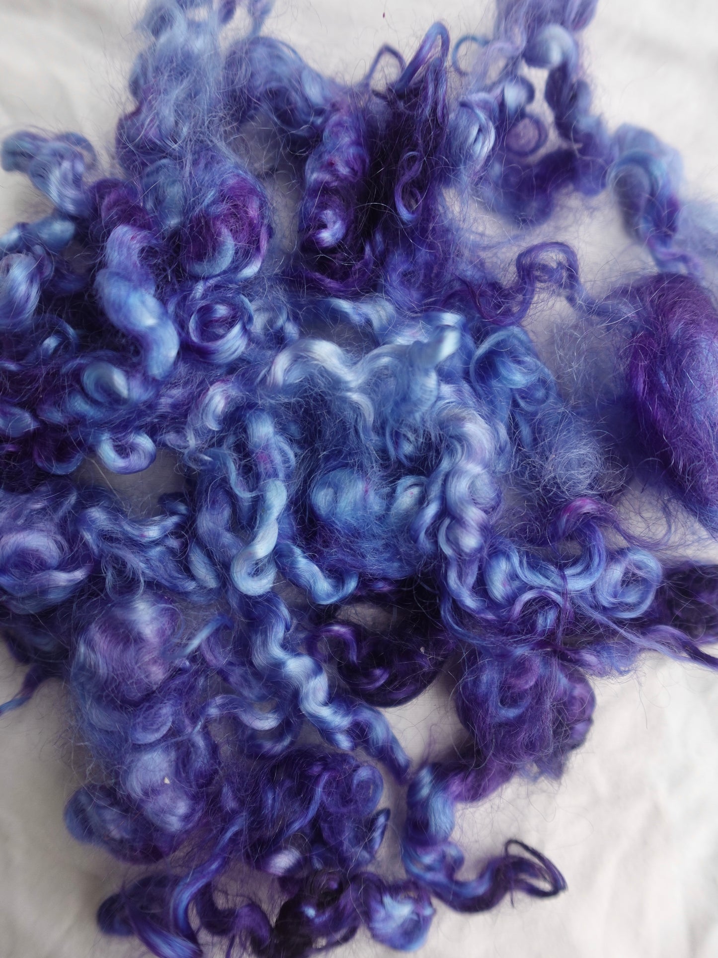 Bluestar 𓇢𓆸 Hand dyed kid mohair locks